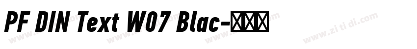 PF DIN Text W07 Blac字体转换 PF DIN Text W07 Blac字体转换